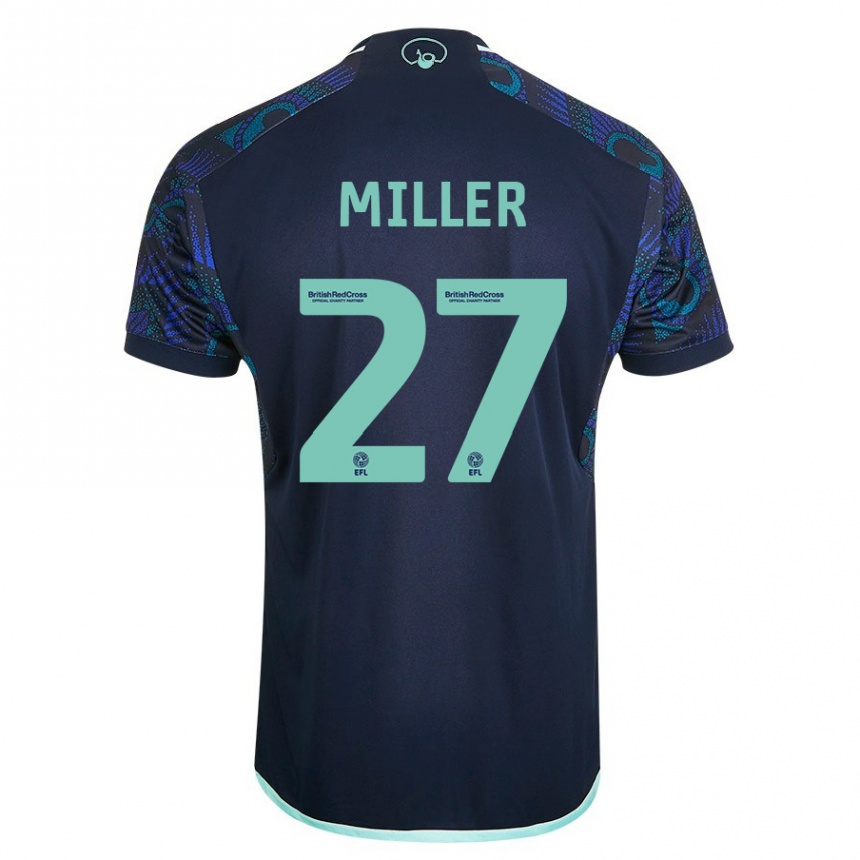 Niño Fútbol Camiseta Amari Miller #27 Azul 2ª Equipación 2023/24 México