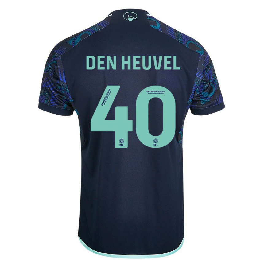 Niño Fútbol Camiseta Dani Van Den Heuvel #40 Azul 2ª Equipación 2023/24 México