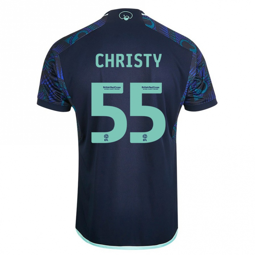 Niño Fútbol Camiseta Harry Christy #55 Azul 2ª Equipación 2023/24 México