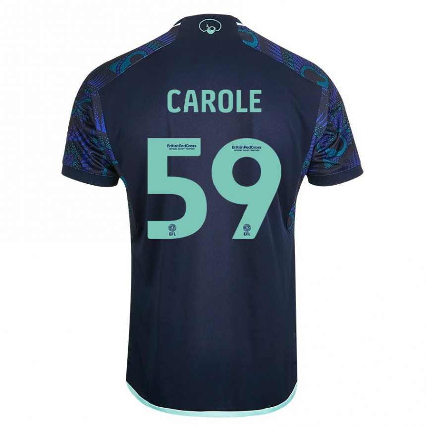 Niño Fútbol Camiseta Keenan Carole #59 Azul 2ª Equipación 2023/24 México