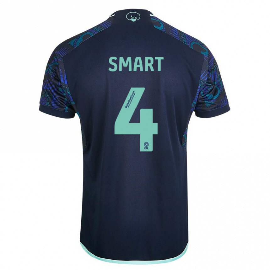 Niño Fútbol Camiseta Olivia Smart #4 Azul 2ª Equipación 2023/24 México