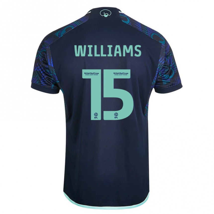 Niño Fútbol Camiseta Paige Williams #15 Azul 2ª Equipación 2023/24 México