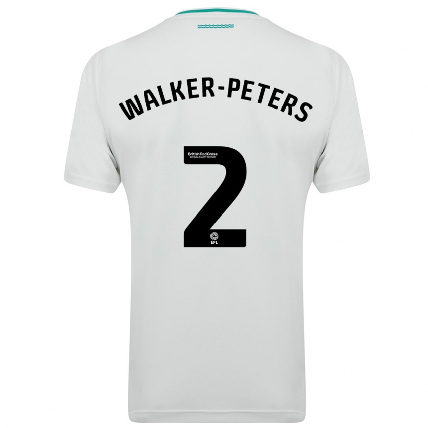 Niño Fútbol Camiseta Kyle Walker-Peters #2 Blanco 2ª Equipación 2023/24 México