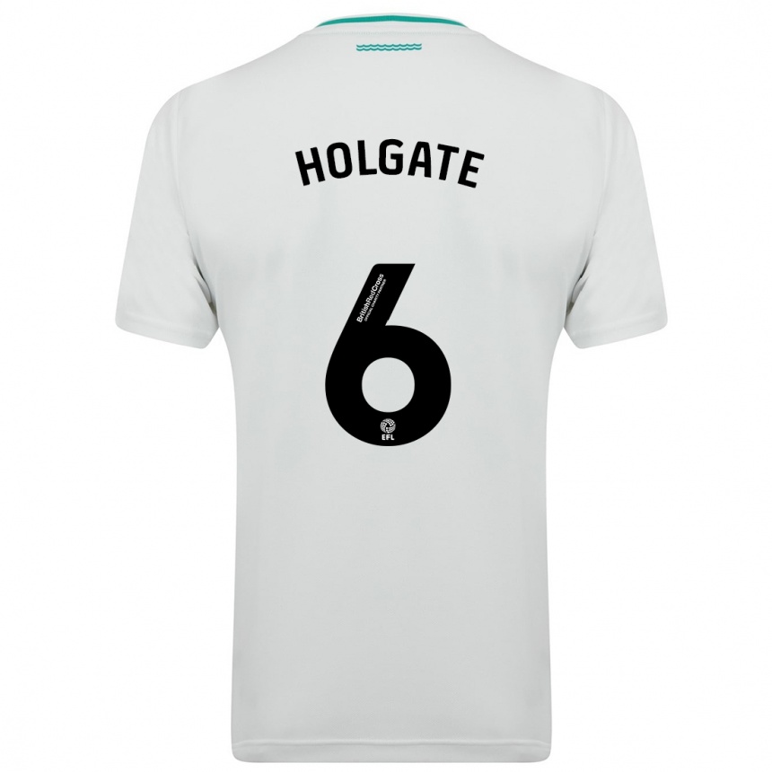 Niño Fútbol Camiseta Mason Holgate #6 Blanco 2ª Equipación 2023/24 México