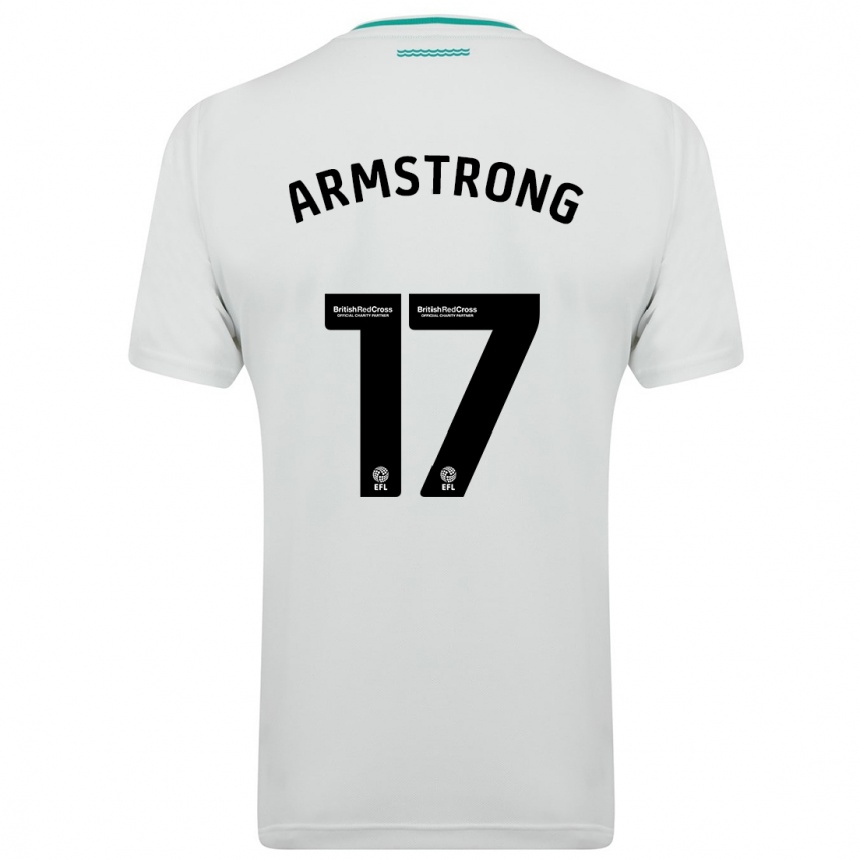 Niño Fútbol Camiseta Stuart Armstrong #17 Blanco 2ª Equipación 2023/24 México