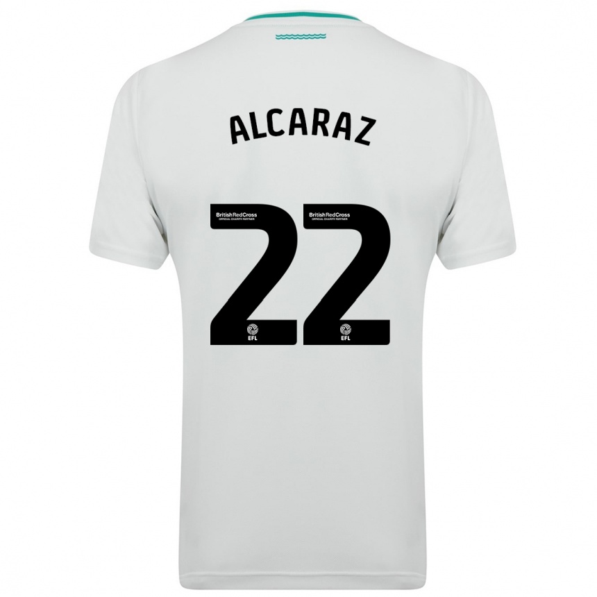 Niño Fútbol Camiseta Carlos Alcaraz #22 Blanco 2ª Equipación 2023/24 México