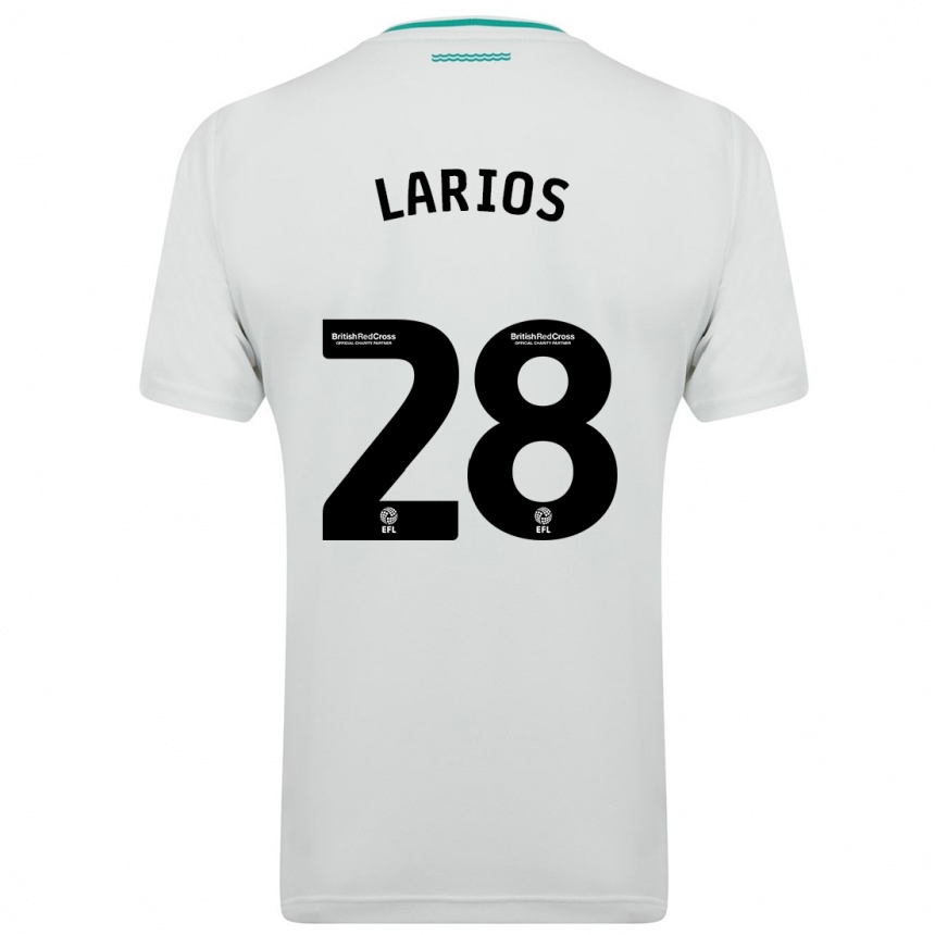Niño Fútbol Camiseta Juan Larios #28 Blanco 2ª Equipación 2023/24 México