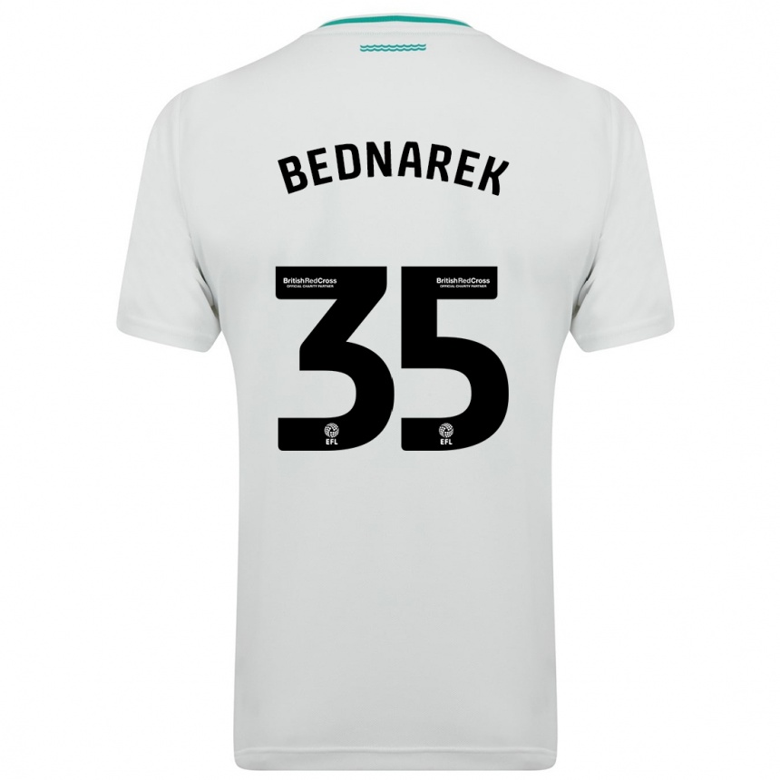 Niño Fútbol Camiseta Jan Bednarek #35 Blanco 2ª Equipación 2023/24 México