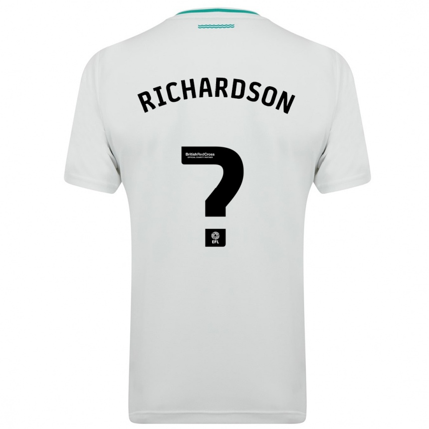 Niño Fútbol Camiseta Cale Richardson #0 Blanco 2ª Equipación 2023/24 México