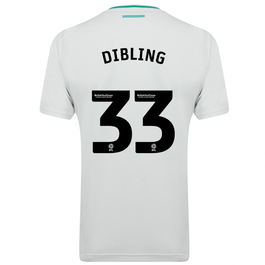 Niño Fútbol Camiseta Tyler Dibling #33 Blanco 2ª Equipación 2023/24 México
