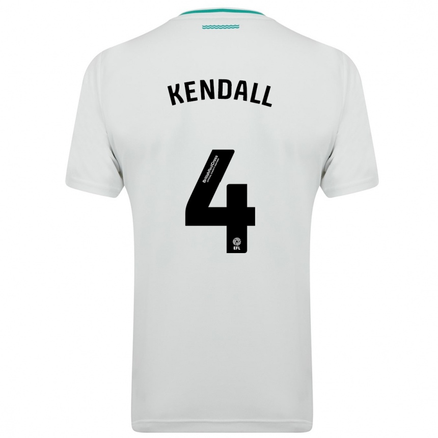 Niño Fútbol Camiseta Lucia Kendall #4 Blanco 2ª Equipación 2023/24 México