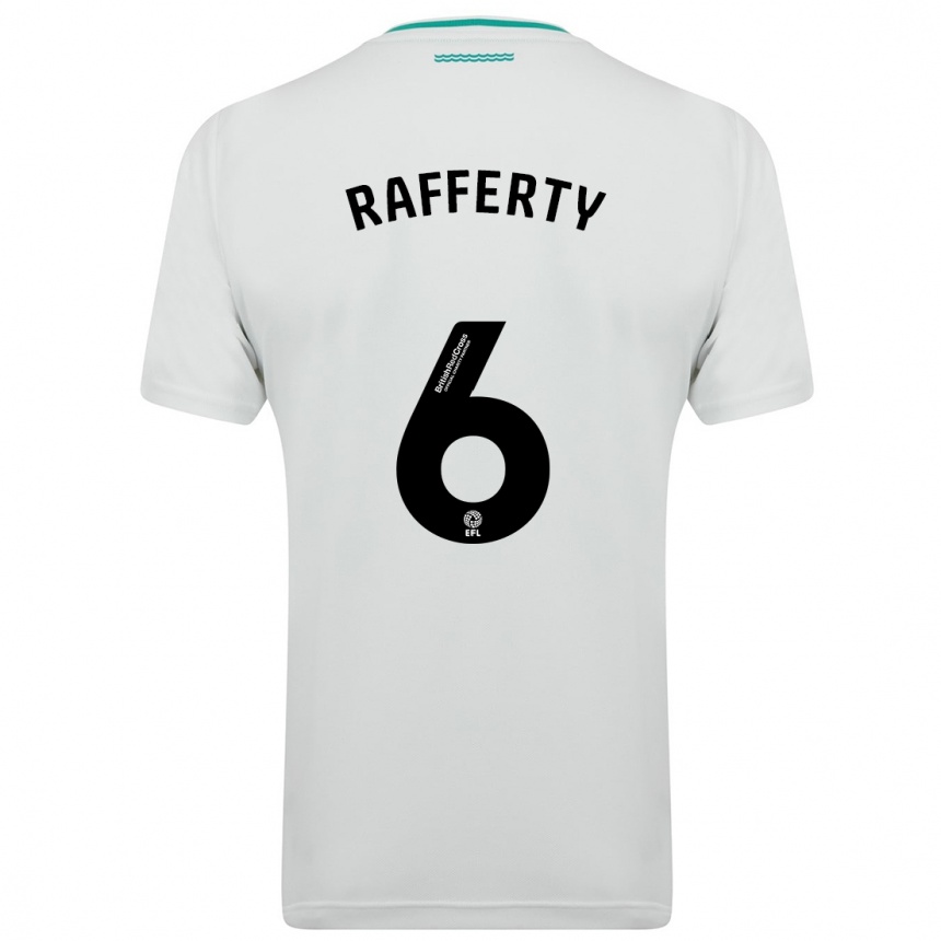 Niño Fútbol Camiseta Laura Rafferty #6 Blanco 2ª Equipación 2023/24 México