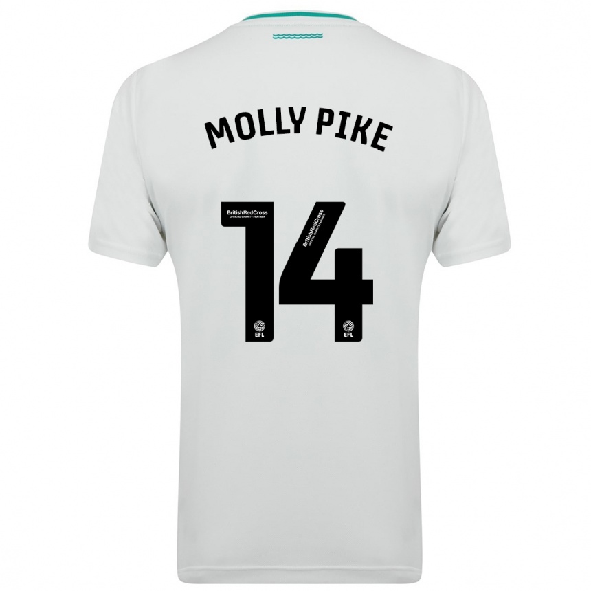 Niño Fútbol Camiseta Molly Pike #14 Blanco 2ª Equipación 2023/24 México