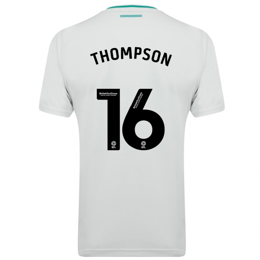 Niño Fútbol Camiseta Emma Thompson #16 Blanco 2ª Equipación 2023/24 México