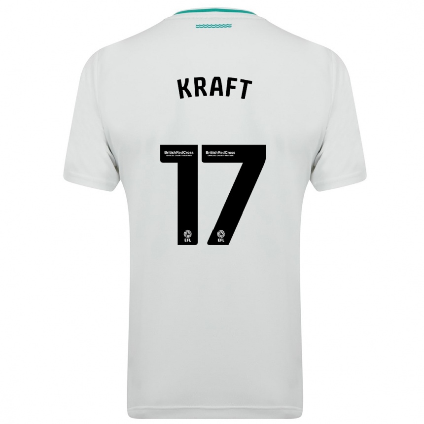 Niño Fútbol Camiseta Emily Kraft #17 Blanco 2ª Equipación 2023/24 México