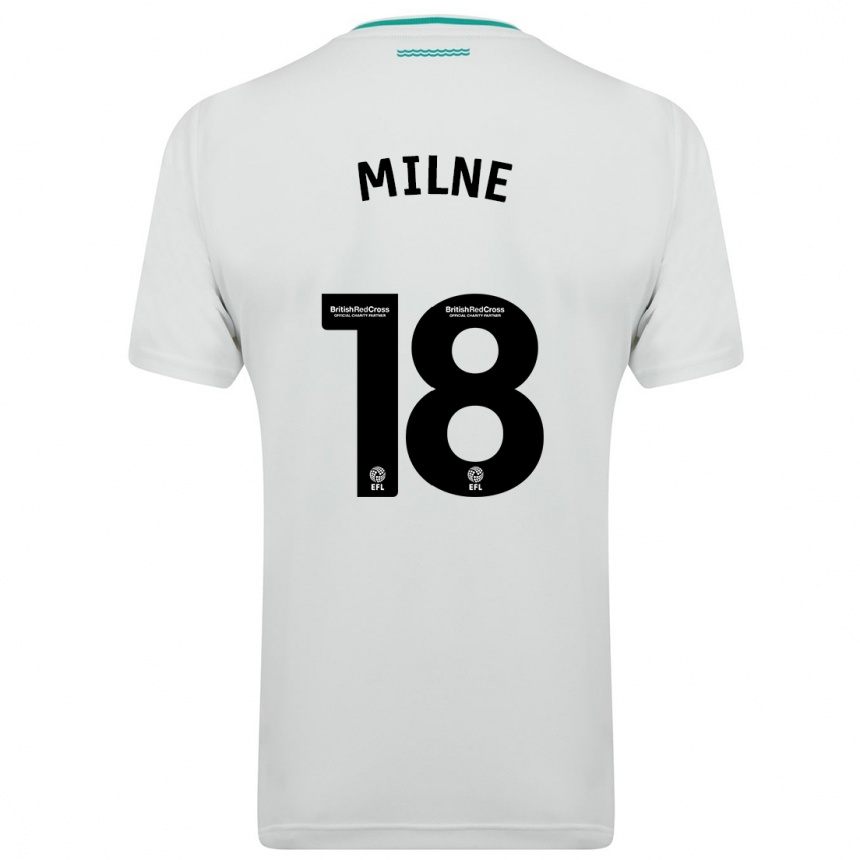 Niño Fútbol Camiseta Isabel Milne #18 Blanco 2ª Equipación 2023/24 México