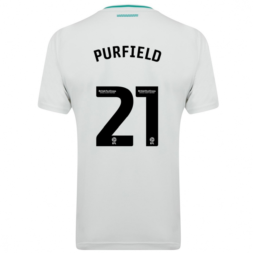 Niño Fútbol Camiseta Jemma Elizabeth Purfield #21 Blanco 2ª Equipación 2023/24 México