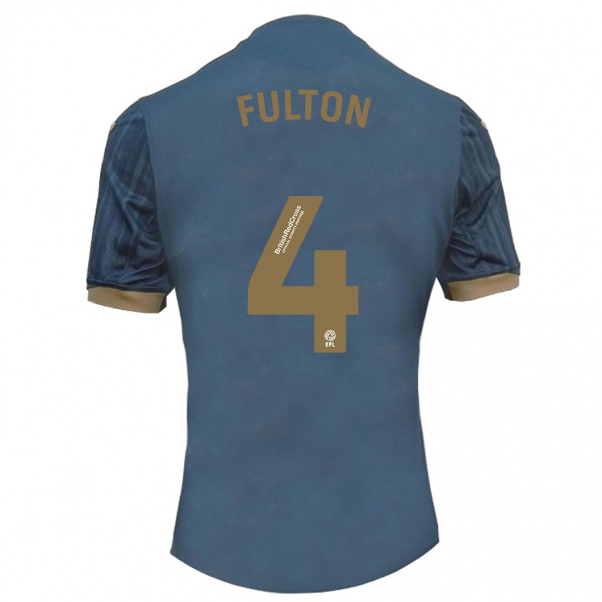 Niño Fútbol Camiseta Jay Fulton #4 Verde Azulado Oscuro 2ª Equipación 2023/24 México