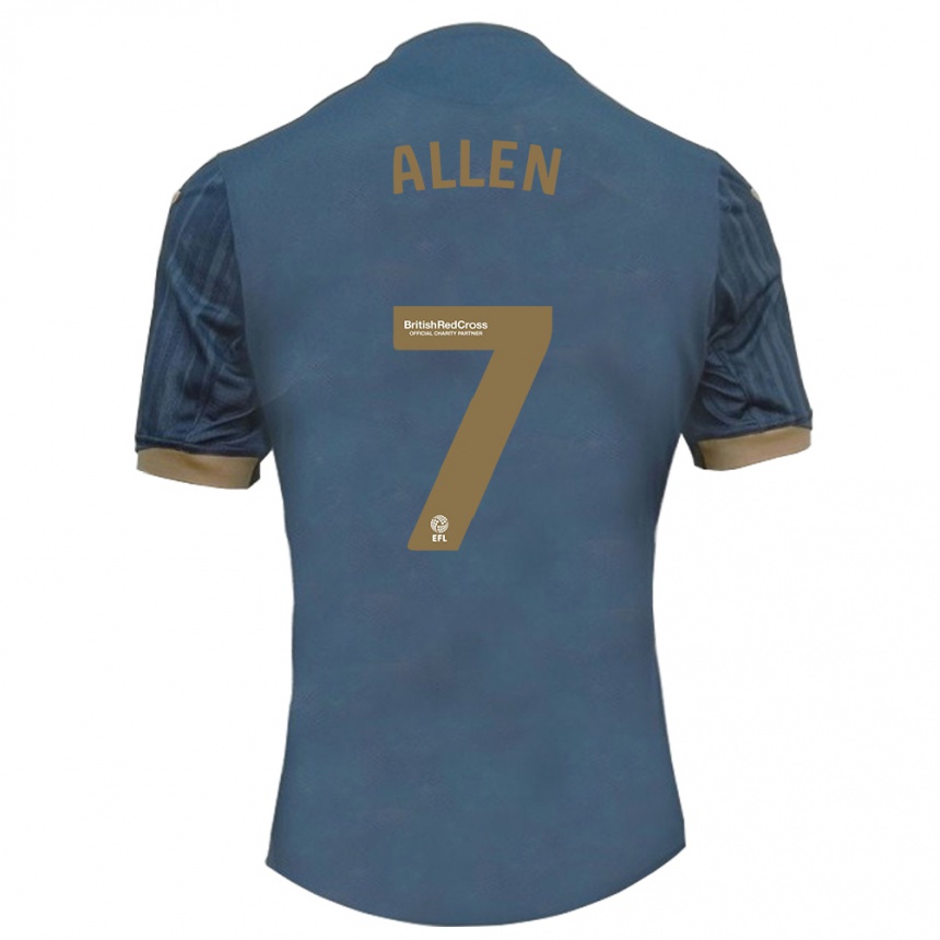 Niño Fútbol Camiseta Joe Allen #7 Verde Azulado Oscuro 2ª Equipación 2023/24 México