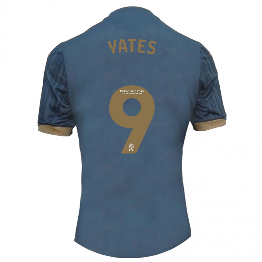 Niño Fútbol Camiseta Jerry Yates #9 Verde Azulado Oscuro 2ª Equipación 2023/24 México