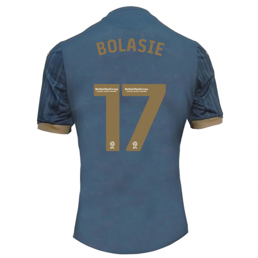 Niño Fútbol Camiseta Yannick Bolasie #17 Verde Azulado Oscuro 2ª Equipación 2023/24 México