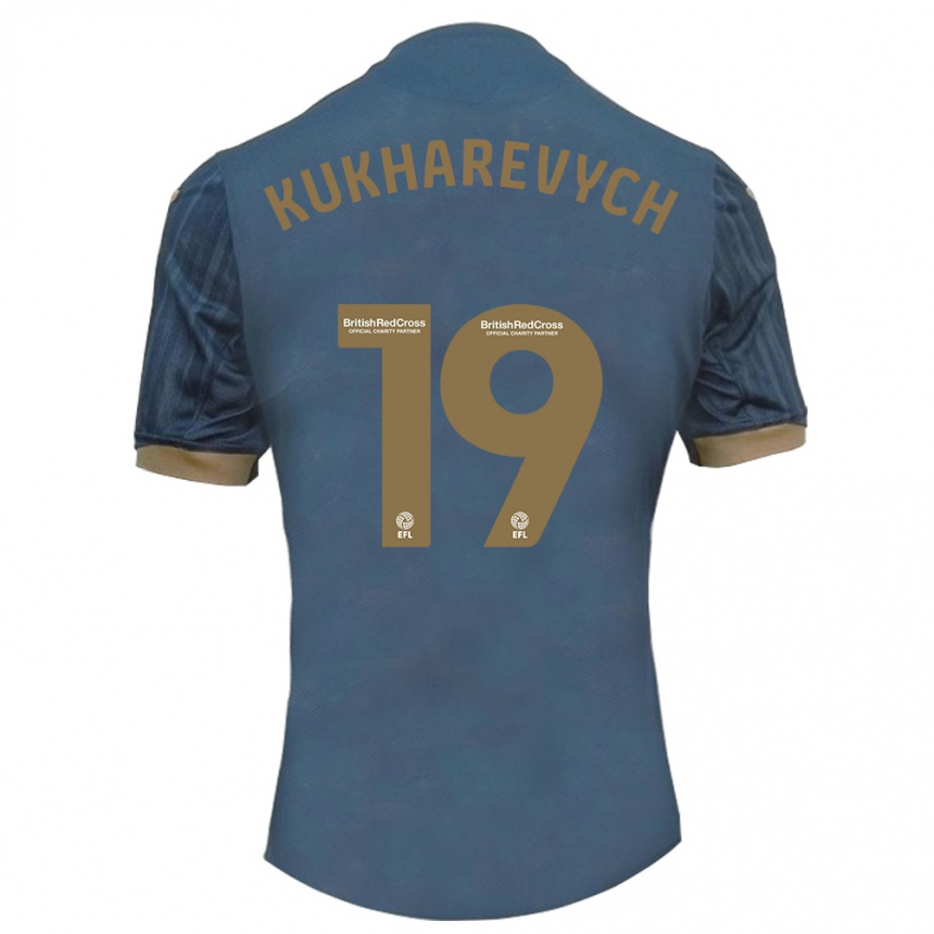 Niño Fútbol Camiseta Mykola Kukharevych #19 Verde Azulado Oscuro 2ª Equipación 2023/24 México