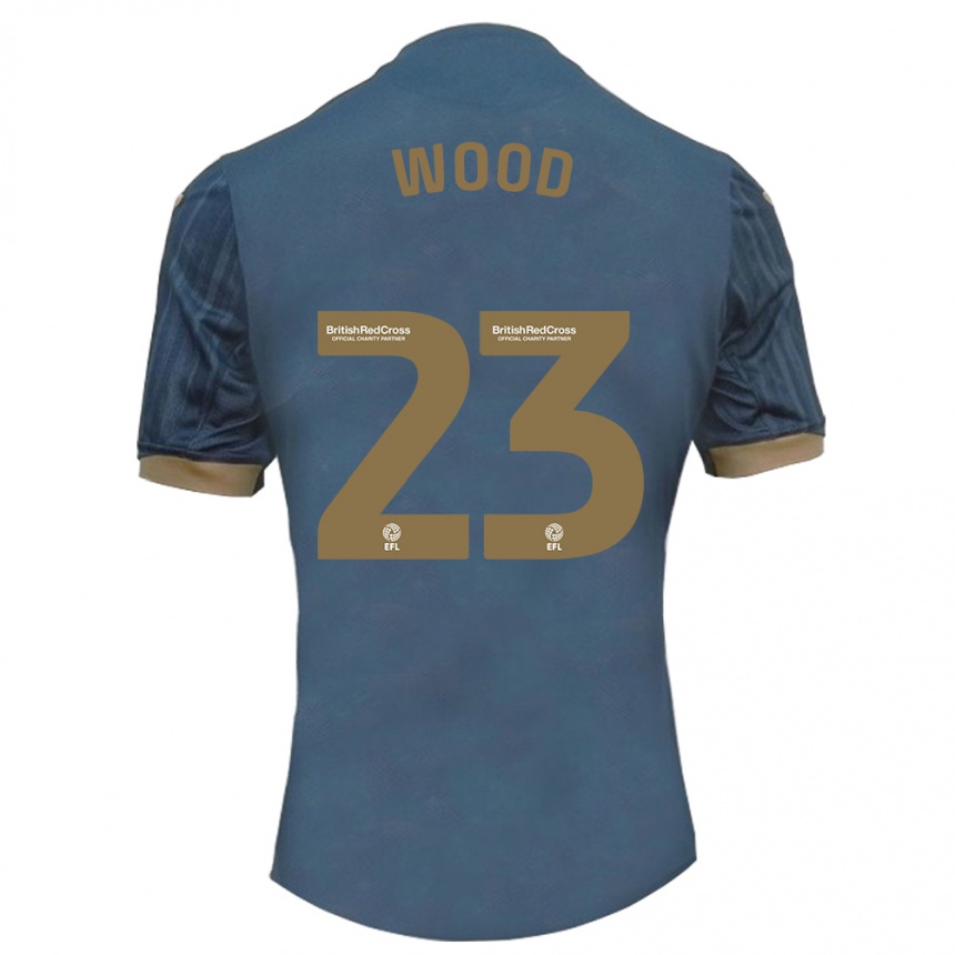 Niño Fútbol Camiseta Nathan Wood #23 Verde Azulado Oscuro 2ª Equipación 2023/24 México