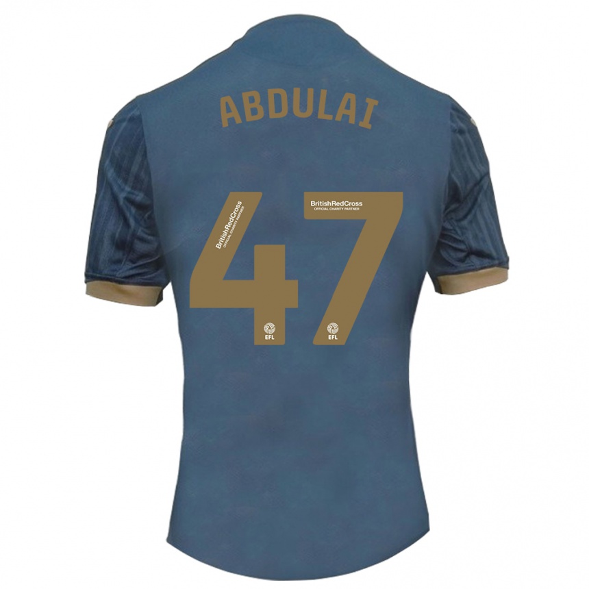 Niño Fútbol Camiseta Azeem Abdulai #47 Verde Azulado Oscuro 2ª Equipación 2023/24 México