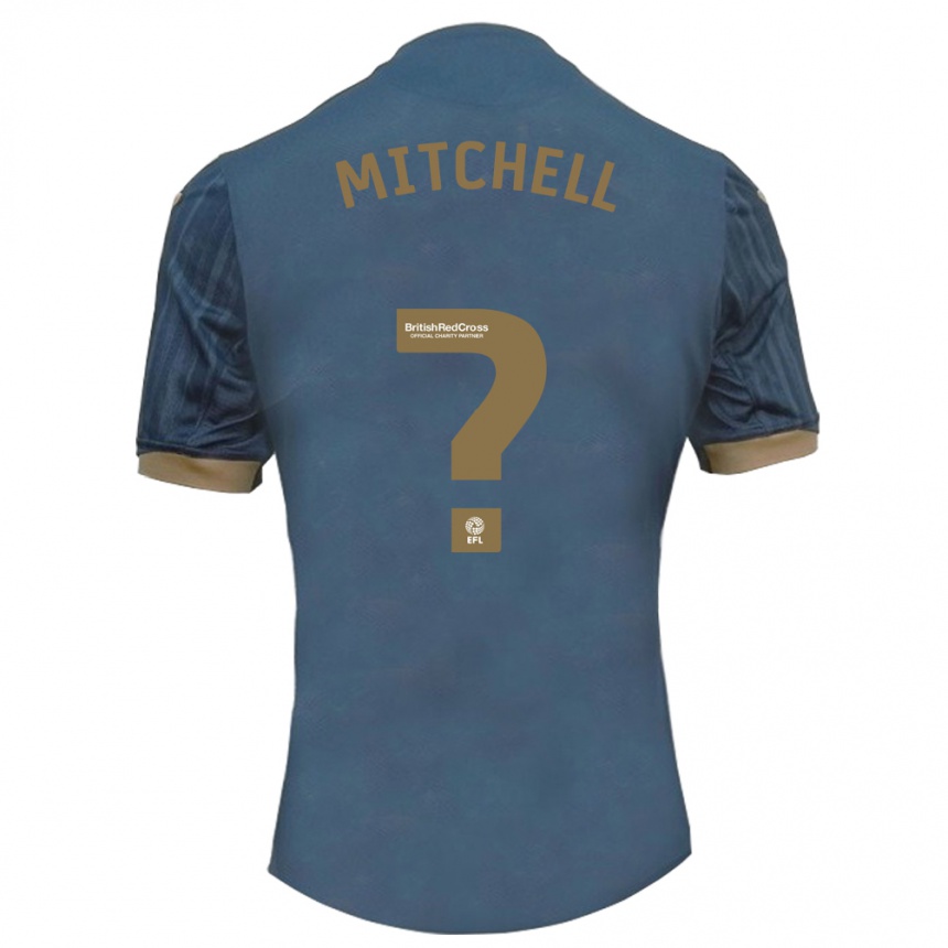 Niño Fútbol Camiseta Remy Mitchell #0 Verde Azulado Oscuro 2ª Equipación 2023/24 México