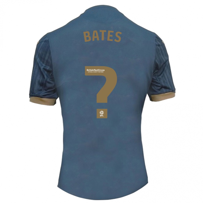 Niño Fútbol Camiseta Mitchell Bates #0 Verde Azulado Oscuro 2ª Equipación 2023/24 México