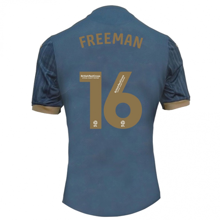 Niño Fútbol Camiseta Emily Freeman #16 Verde Azulado Oscuro 2ª Equipación 2023/24 México