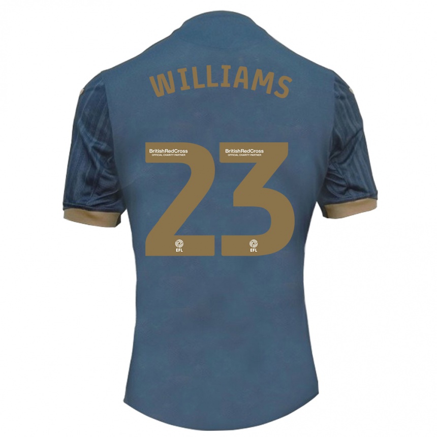 Niño Fútbol Camiseta Jessica Williams #23 Verde Azulado Oscuro 2ª Equipación 2023/24 México