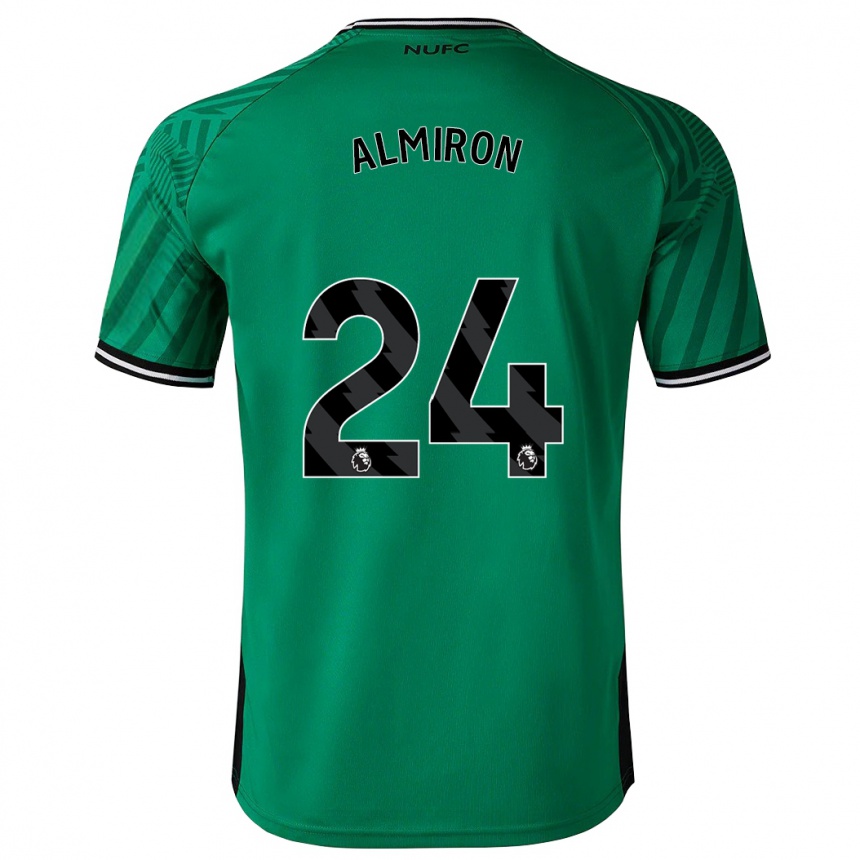 Niño Fútbol Camiseta Miguel Almirón #24 Verde 2ª Equipación 2023/24 México