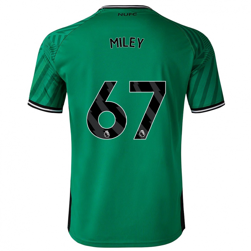 Niño Fútbol Camiseta Lewis Miley #67 Verde 2ª Equipación 2023/24 México