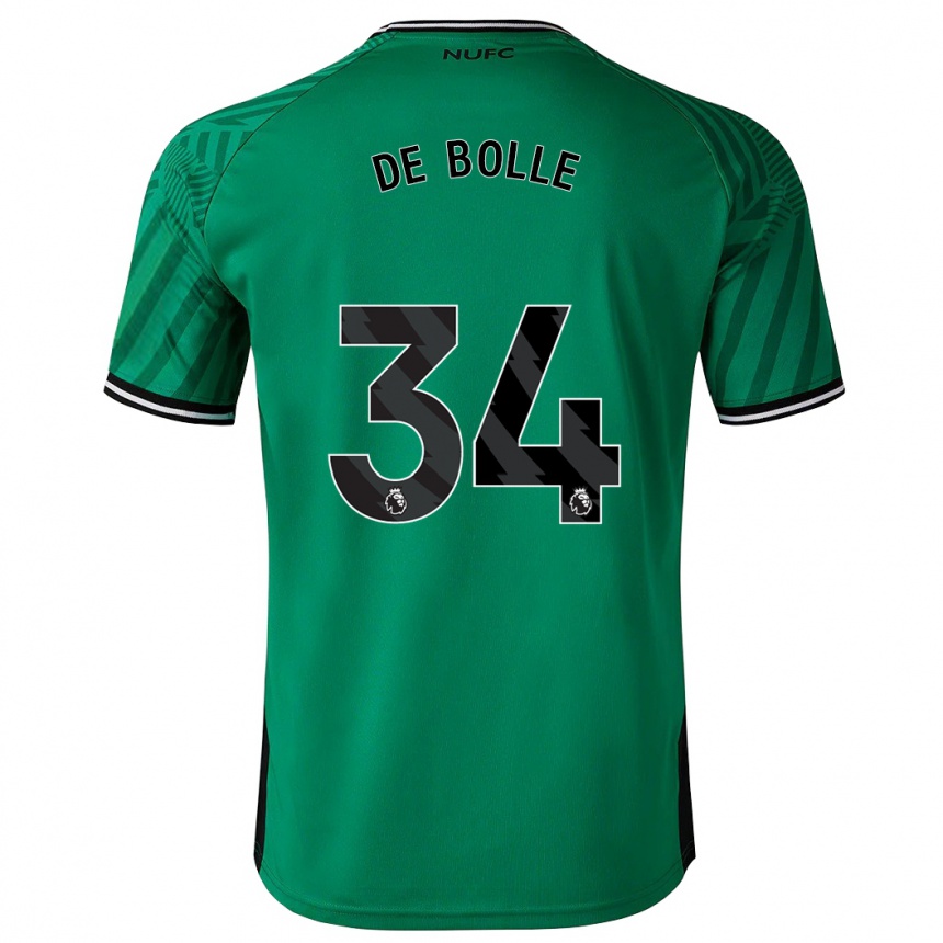 Niño Fútbol Camiseta Lucas De Bolle #34 Verde 2ª Equipación 2023/24 México