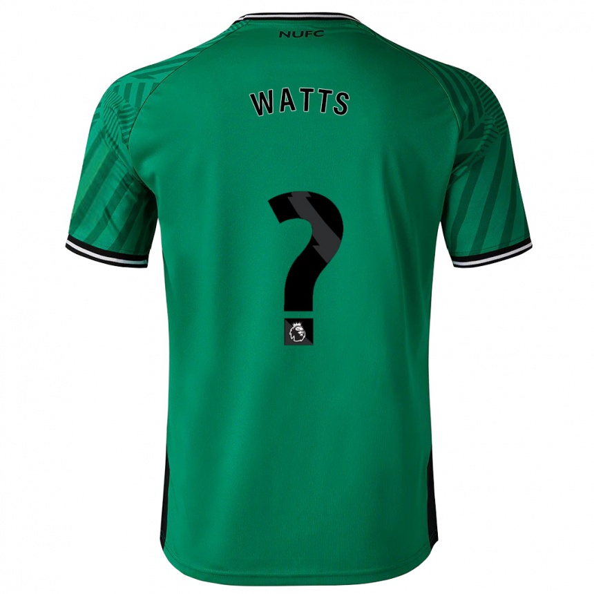 Niño Fútbol Camiseta Logan Watts #0 Verde 2ª Equipación 2023/24 México