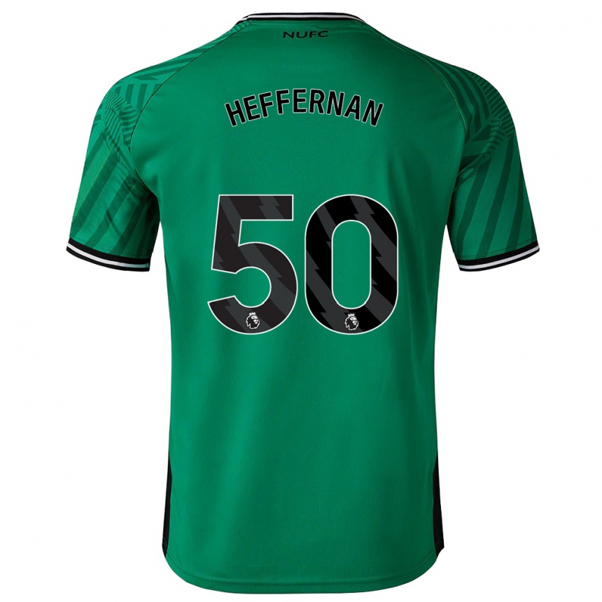 Niño Fútbol Camiseta Cathal Heffernan #50 Verde 2ª Equipación 2023/24 México