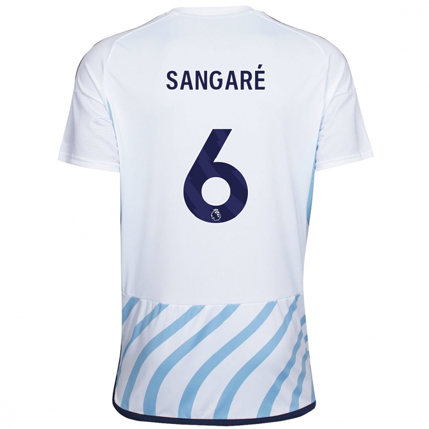 Niño Fútbol Camiseta Ibrahim Sangaré #6 Blanco Azul 2ª Equipación 2023/24 México