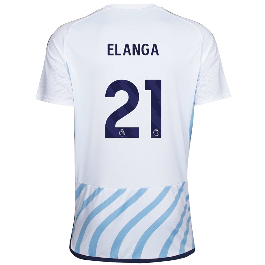 Niño Fútbol Camiseta Anthony Elanga #21 Blanco Azul 2ª Equipación 2023/24 México