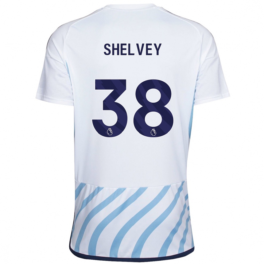 Niño Fútbol Camiseta George Shelvey #38 Blanco Azul 2ª Equipación 2023/24 México