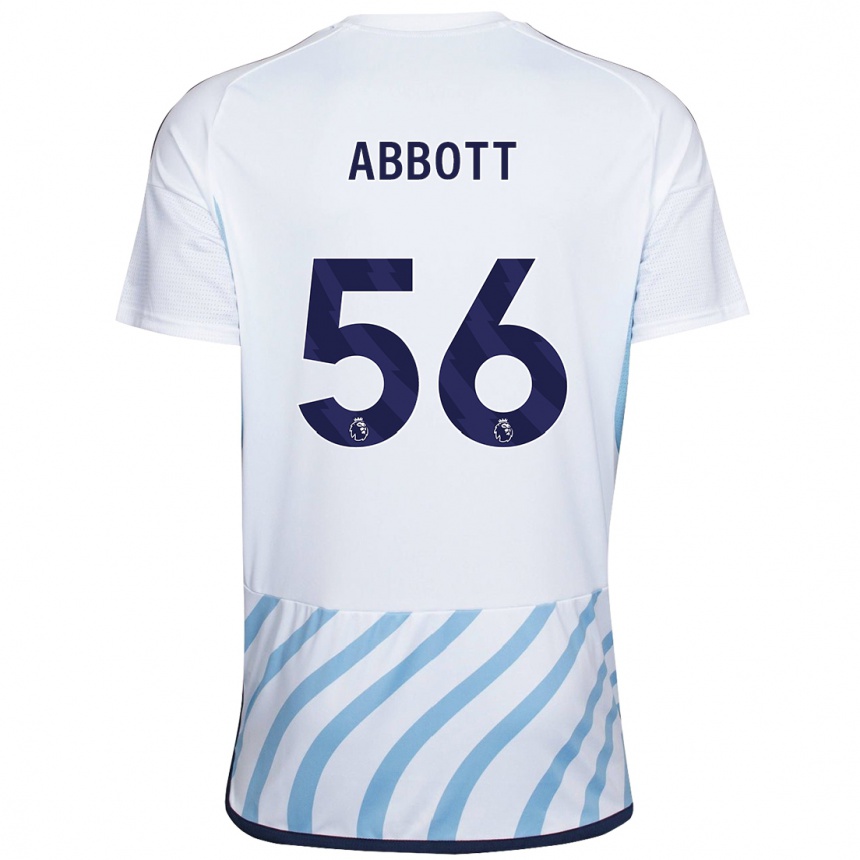 Niño Fútbol Camiseta Zach Abbott #56 Blanco Azul 2ª Equipación 2023/24 México