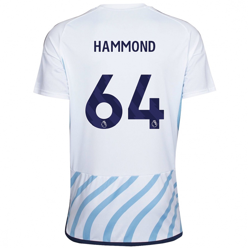 Niño Fútbol Camiseta Ben Hammond #64 Blanco Azul 2ª Equipación 2023/24 México