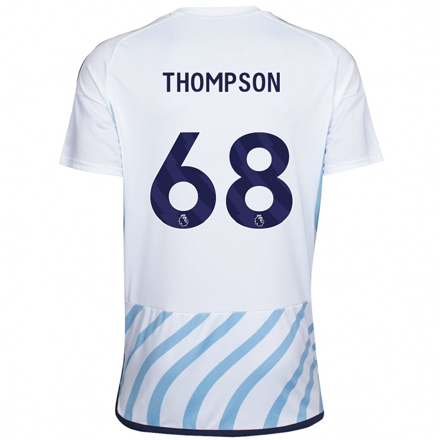 Niño Fútbol Camiseta Jack Thompson #68 Blanco Azul 2ª Equipación 2023/24 México