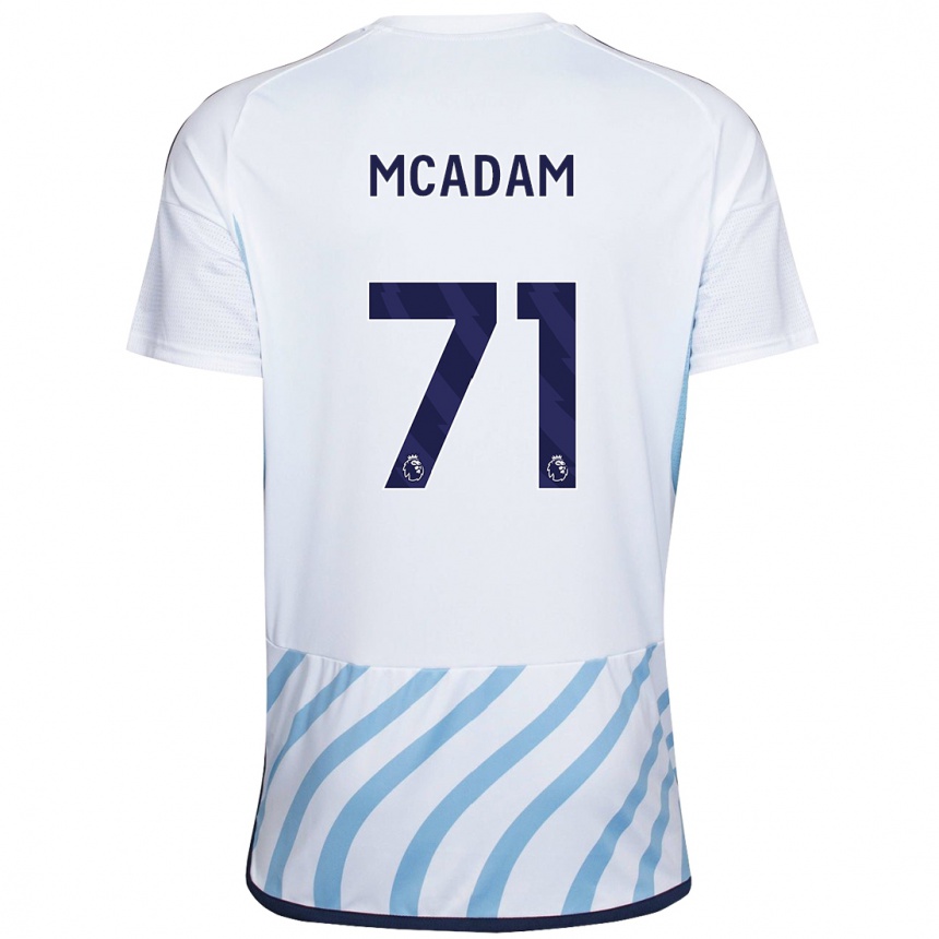 Niño Fútbol Camiseta Kyle Mcadam #71 Blanco Azul 2ª Equipación 2023/24 México