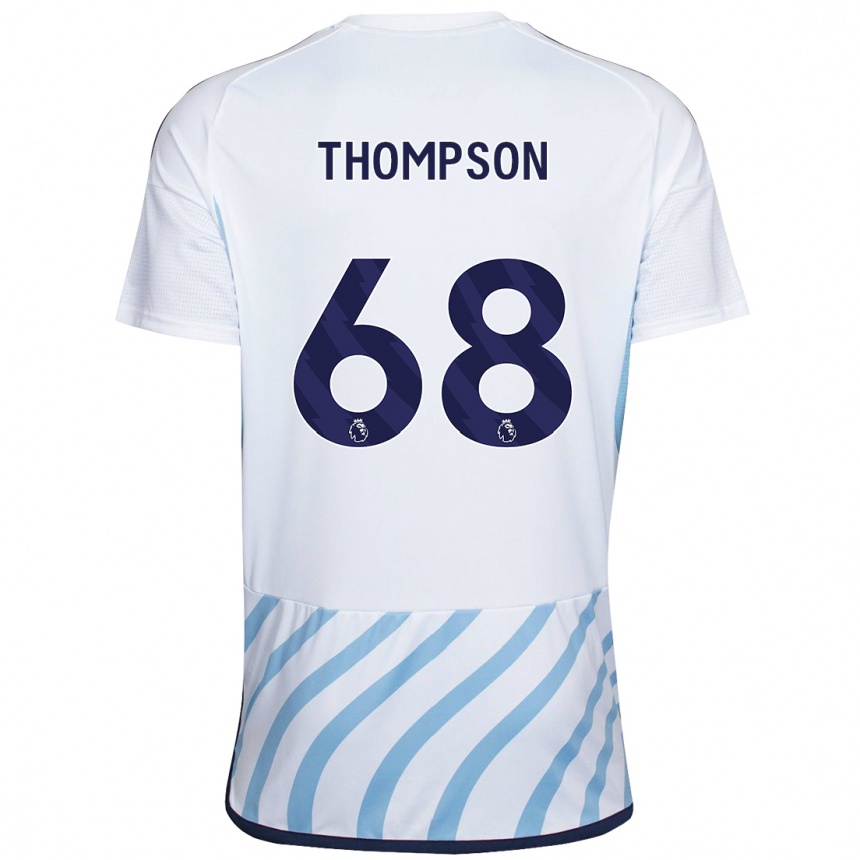 Niño Fútbol Camiseta Joel Thompson #68 Blanco Azul 2ª Equipación 2023/24 México
