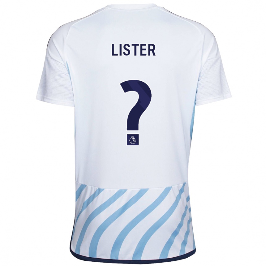 Niño Fútbol Camiseta Henry Lister #0 Blanco Azul 2ª Equipación 2023/24 México