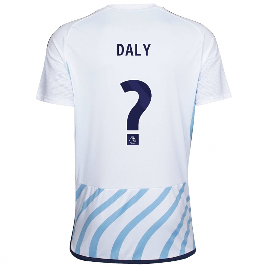 Niño Fútbol Camiseta Cormac Daly #0 Blanco Azul 2ª Equipación 2023/24 México