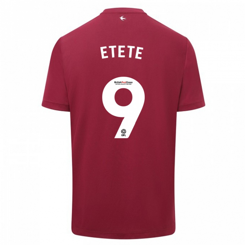 Niño Fútbol Camiseta Kion Etete #9 Rojo 2ª Equipación 2023/24 México