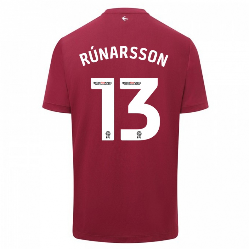 Niño Fútbol Camiseta Runar Alex Runarsson #13 Rojo 2ª Equipación 2023/24 México