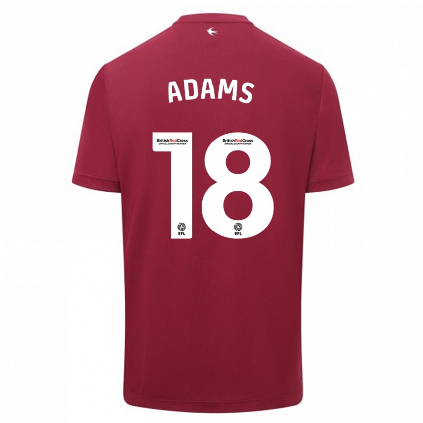 Niño Fútbol Camiseta Ebou Adams #18 Rojo 2ª Equipación 2023/24 México